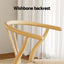 Artiss Dining Chair Wooden Rattan Seat Wishbone Back