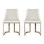 Artiss Dining Chairs Set of 2 Linen Fabric Frame Beige