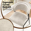 Artiss Dining Chairs Set of 2 Linen Fabric Soft Upholstered Chairs Beige