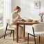 Artiss Dining Chairs Set of 2 Linen Fabric Soft Upholstered Chairs Beige