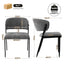 Artiss Dining Chairs Set of 2 Linen Fabric Soft Upholstered Chairs Grey