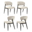 Artiss Dining Chairs Set of 4 Linen Fabric Soft Upholstered Chairs Beige