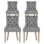 Artiss Dining Chairs Set of 4 Linen French Provincial Grey