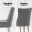 Artiss Dining Chairs Set of 4 Linen French Provincial Grey