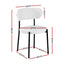 Artiss Dining Chairs Set of 4 Sherpa Boucle White