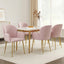 Artiss Dining Chairs Set of 4 Velvet Armchair Pink