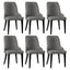 Artiss Dining Chairs Set of 6 Linen Fabric Grey