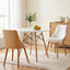 Artiss Dining Table and Chairs Set 3PCS 90cm 2 Seater Round Dining Set for Kitchen, Apartment, Dining Room White