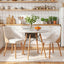 Artiss Dining Table and Chairs Set 3PCS 90cm 2 Seater Round Dining Set for Kitchen, Apartment, Dining Room White