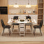 Artiss Dining Table and Chairs Set 5pcs Foldable with 2 Drawers Black and White