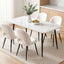Artiss Dining Table and Chairs Set 5pcs Kitchen Furniture Marble White