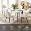 Artiss Dining Table and Chairs Set 5pcs Kitchen Furniture Marble White