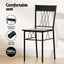 Artiss Dining Table and Chairs Set of 5 Compact Kitchen Furniture Marble Black