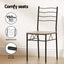 Artiss Dining Table and Chairs Set of 5 Compact Kitchen Furniture Modern Oak