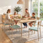 Artiss Dining Table and Chairs Set of 5 Compact Kitchen Furniture Natural Light Green