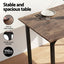 Artiss Dining Table and Chairs Set of 5 Compact Kitchen Furniture Rustic Brown