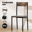 Artiss Dining Table and Chairs Set of 5 Compact Kitchen Furniture Rustic Brown
