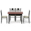 Artiss Dining Table and Chairs Set of 5 Compact Kitchen Furniture Upholstered