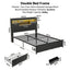 Artiss Double Bed Frame with 2 Storage Drawers & Headboard, USB Charging Station, RGB LED Light