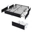 Artiss Double Bed Frame with Storage Drawers RGB Lights Charging Station Upholstered Fabric