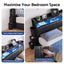 Artiss Double Bed Frame with Storage Headboard, 2 Drawers, Charging Station LED Light