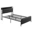 Artiss Double Bed Frame with Storage Headboard SAA Certified Charging Station
