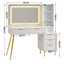 Artiss Dressing Table LED Vanity Desk Charging Station White