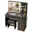 Artiss Dressing Table LED Vanity Desk Set Stool Black
