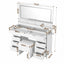 Artiss Dressing Table Makeup Vanity Desk Large LED Mirror 10 Drawers Power Outlet Hair Dryer Holder Hook White