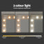 Artiss Dressing Table Set Stool 12 Led Bulbs Wood