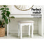 Artiss Dressing Table Stool Velvet Grey