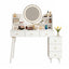 Artiss Dressing Table Vanity Desk LED Charging Station White