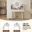 Artiss Dressing Table Vanity Desk LED Charging Station White