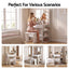 Artiss Dressing Table Vanity Desk LED Mirror Stool Storage Power Outlet Hairdryer Holder White