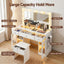 Artiss Dressing Table Vanity Desk Set LED Bulbs RGB Light White
