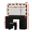 Artiss Dressing Table Vanity Desk Set Stool 12 Led Bulbs Black