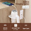 Artiss Dressing Table Vanity Desk Set Stool LED Charging Station Wood