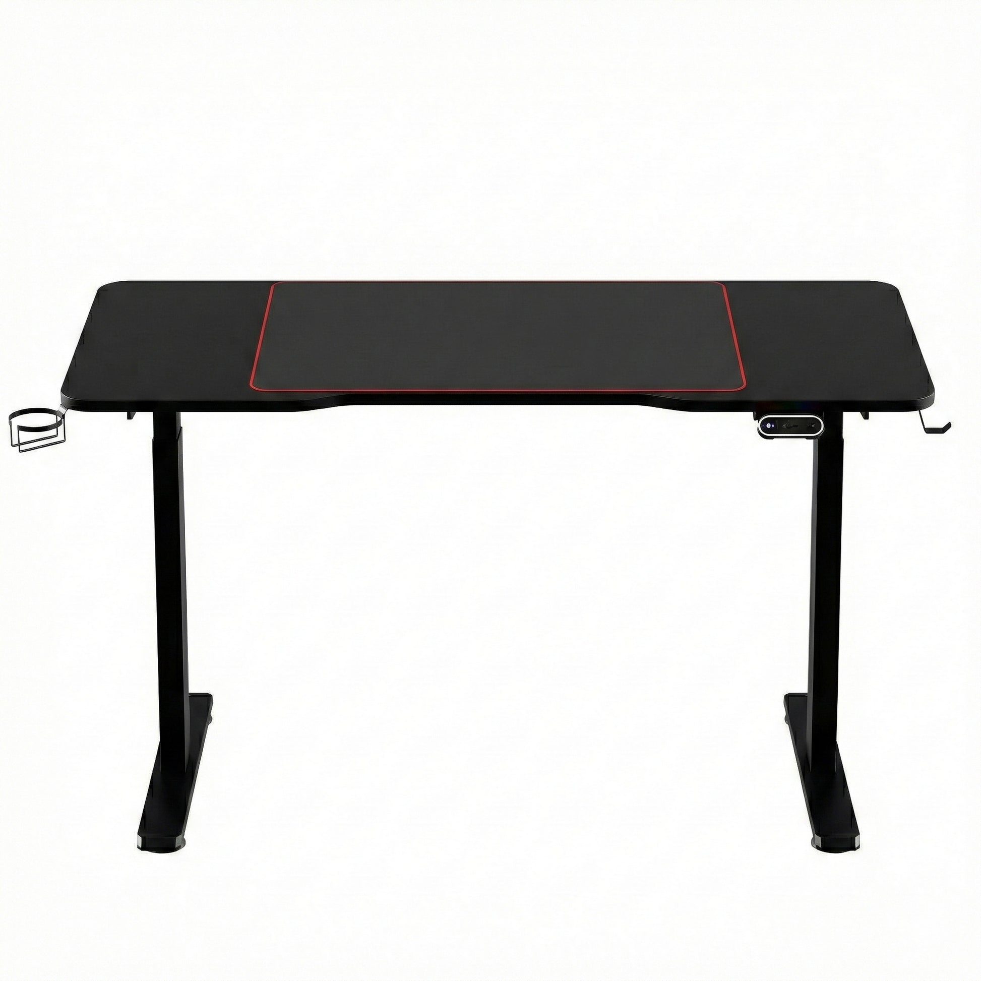 Artiss Electric Gaming Desk RGB Sit Stand Height Adjustable Table Black