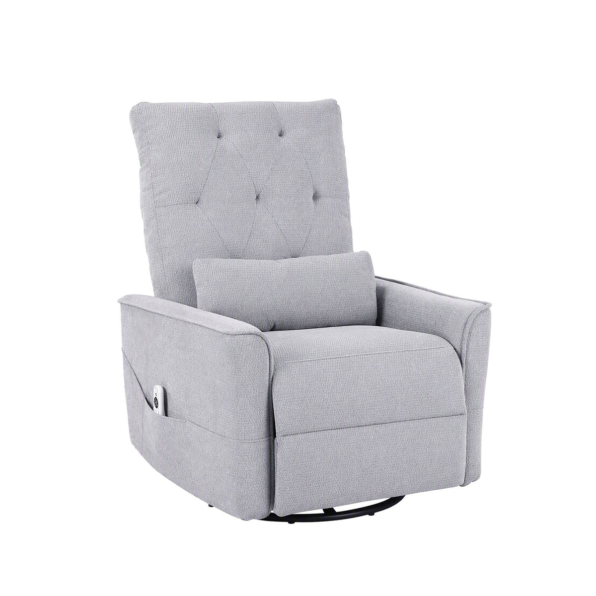 Artiss Electric Massage Recliner Chair with 270° Swivel & Heat, Grey