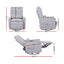 Artiss Electric Massage Recliner Chair with 270° Swivel & Heat, Grey