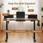 Artiss Electric Standing Desk Height Adjustable Home Office 120cm Rustic Brown