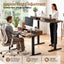 Artiss Electric Standing Desk Height Adjustable Home Office 120cm Rustic Brown