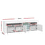 Artiss Entertainment Unit TV Cabinet LED 180cm White Bobi