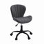 Artiss Ergonomic Office Chair Armless Height Adjustable Computer Desk Chair Fabric Dark Grey