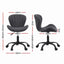Artiss Ergonomic Office Chair Armless Height Adjustable Computer Desk Chair Fabric Dark Grey