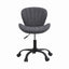 Artiss Ergonomic Office Chair Armless Height Adjustable Computer Desk Chair Fabric Dark Grey