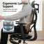Artiss Ergonomic Office Chair Footrest Grey