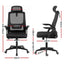 Artiss Ergonomic Office Chair Mesh Deak Chair with Flip-up Arms Adjustable Headrest Black