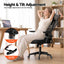 Artiss Ergonomic Office Chair Mesh Deak Chair with Flip-up Arms Adjustable Headrest Black