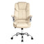 Artiss Executive Office Chair Leather Tilt Beige